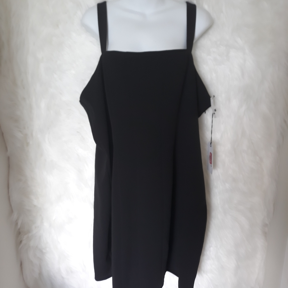 Leith Sleeveless Square Neck Strap Dress Plus Size 3X LBD! - Picture 2 of 16